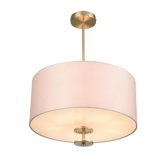 LUMION 8109/5C MODERNI LN25 129 латунь титаниум/бежевый, металл/текстиль/стекло Люстра потолочная E14 5*40W 220V DAMONA, изображение 3