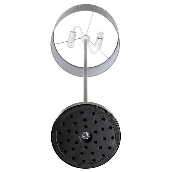 LUMION 8251/2F MODERNI LN25 000  никель/серый, металл/текстиль Торшер Е27 2*60W 220V NIKKI, изображение 5