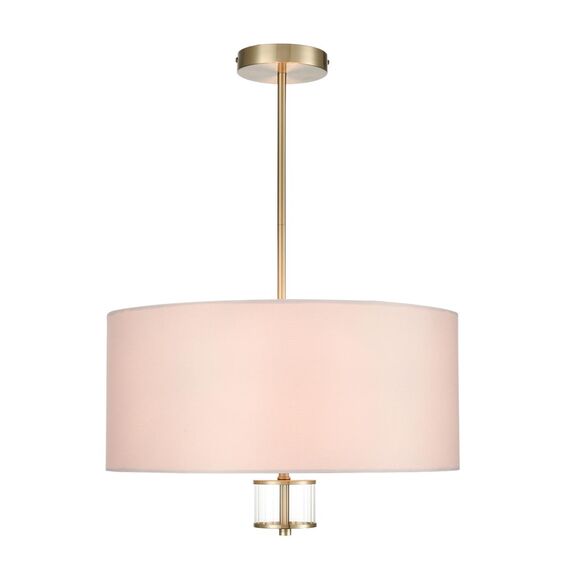 LUMION 8109/5C MODERNI LN25 129 латунь титаниум/бежевый, металл/текстиль/стекло Люстра потолочная E14 5*40W 220V DAMONA, изображение 4