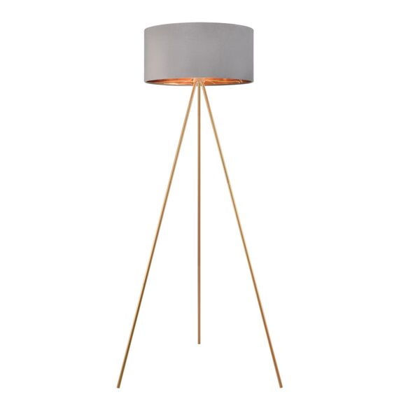 LUMION 8075/1F NEOCLASSI LN25 368 золото/серый, металл/текстиль Торшер E27 1*60W 220V AVIOLA