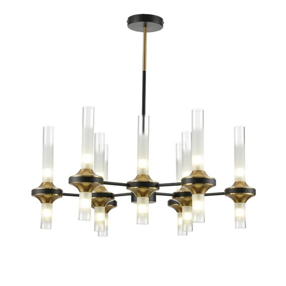 LUMION 8112/18 NEOCLASSI LN25 26 черный/бронза/прозрачный, металл/стекло Люстра потолочная G9 18*30W 220V TAMARESA, изображение 6
