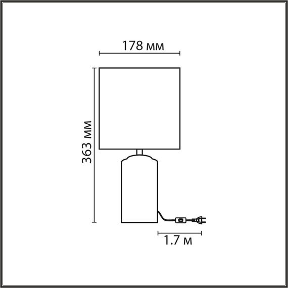 LUMION 8141/1T MODERNI LN25 000 бежевый/коричневый, керамика/текстиль Настольная лампа Е27 1*60W 220V TERAZIO, изображение 2