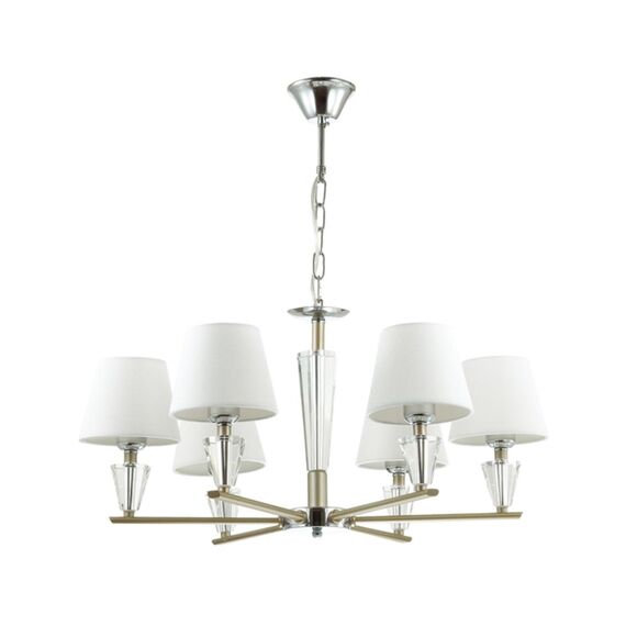 LUMION 3733/6 NEOCLASSI LN19 68 хром, золотой Люстра E27 6*60W 220V LORAINE