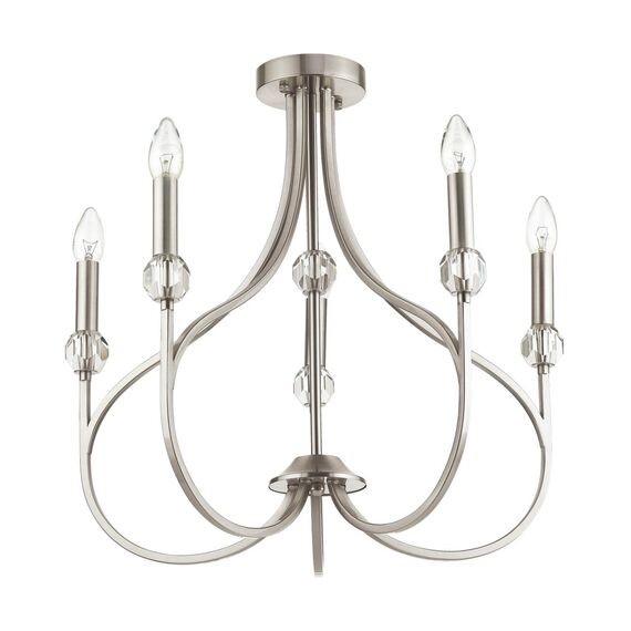 LUMION 4495/5C NEOCLASSI LN20 83 никель Люстра потолочная E14 5*60W 220V MACKENZIE