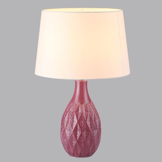 LUMION 8137/1T MODERNI LN25 000 красный/белый, керамика/текстиль Настольная лампа Е27 1*60W 220V YARA, изображение 4