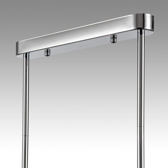 LUMION 8114/6 MODERNI LN25 142 хром/дымчатый, металл/стекло Подвесной светильник G9 3*30W + E14 3*40W 220V TAUNA, изображение 8