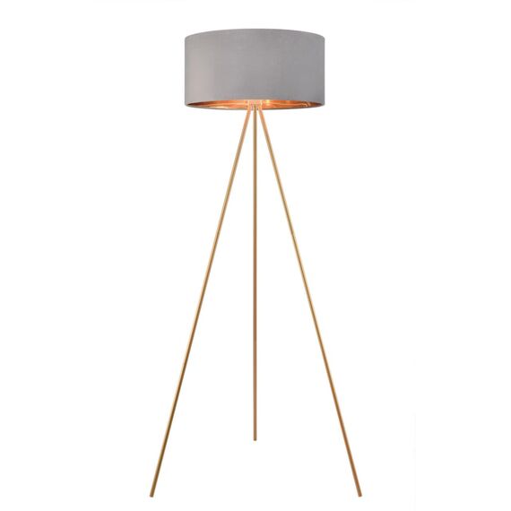 LUMION 8075/1F NEOCLASSI LN25 368 золото/серый, металл/текстиль Торшер E27 1*60W 220V AVIOLA, изображение 4