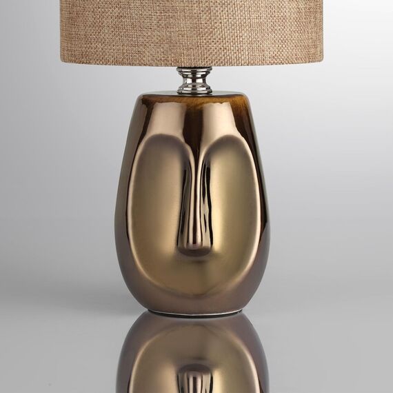 LUMION 8150/1T MODERNI LN25 000 бронза/бежевый, керамика/текстиль Настольная лампа Е27 1*60W 220V AKIVI, изображение 7