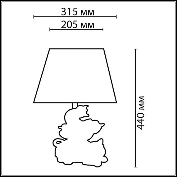 LUMION 8128/1T MODERNI LN25 000 серый, керамика/текстиль Настольная лампа E27 1*60W 220V CATTY, изображение 2