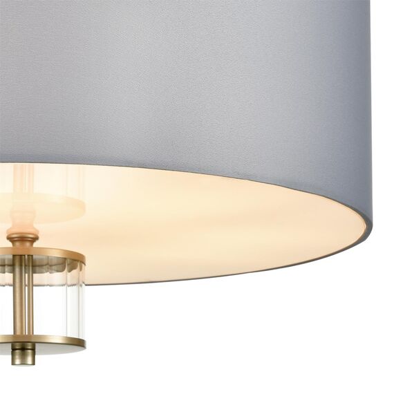 LUMION 8108/5C MODERNI LN25 131 латунь титаниум/серый, металл/текстиль/стекло Люстра потолочная E14 5*40W 220V DAMONA, изображение 7