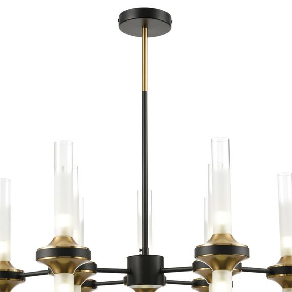 LUMION 8112/18 NEOCLASSI LN25 26 черный/бронза/прозрачный, металл/стекло Люстра потолочная G9 18*30W 220V TAMARESA, изображение 4