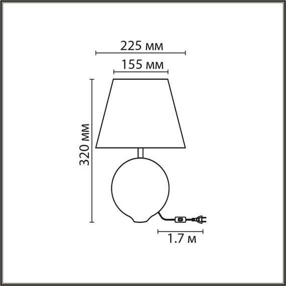 LUMION 8140/1T MODERNI LN25 000 бирюзовый/серебро, керамика/текстиль Настольная лампа Е27 1*60W 220V TAPALA, изображение 2