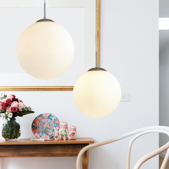 LUMION 4543/1A SUSPENTIONI LN21 329 хром, белый Подвес E27 60W L провода 1500мм 220V SUMMER, изображение 3