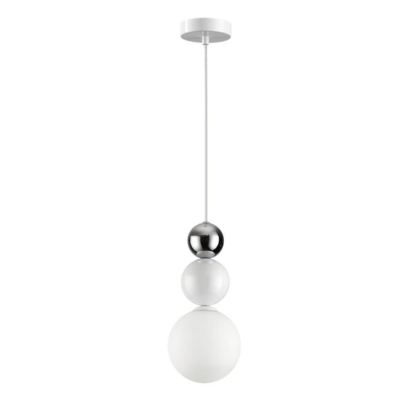 LUMION 6559/1 SUSPENTIONI LN25 334 белый/белый, хром/металл/металл, стекло Подвес G9 1*20W 220V BONBONES
