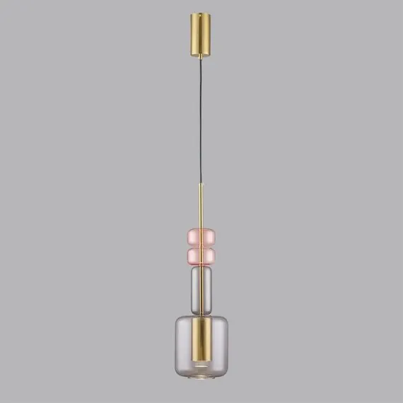 LUMION 6504/1 SUSPENTIONI LN23 303 бронза, розовый, серый Подвес GU10 50W 220V VERONA, изображение 3