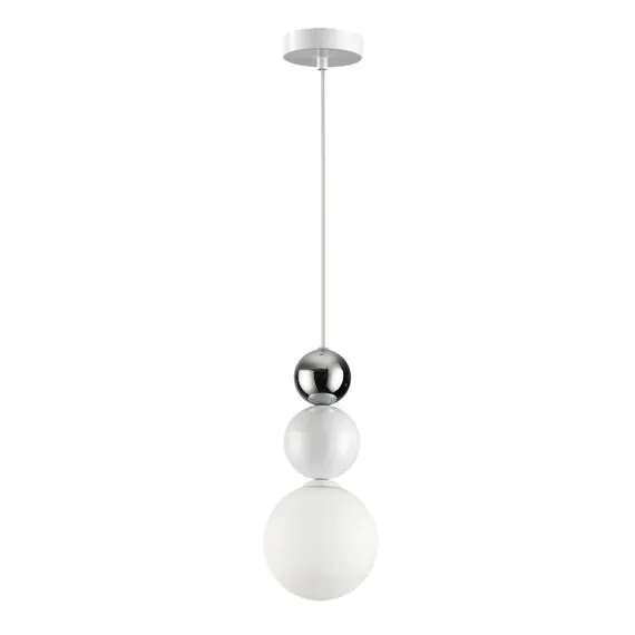 LUMION 6559/1 SUSPENTIONI LN25 334 белый/белый, хром/металл/металл, стекло Подвес G9 1*20W 220V BONBONES