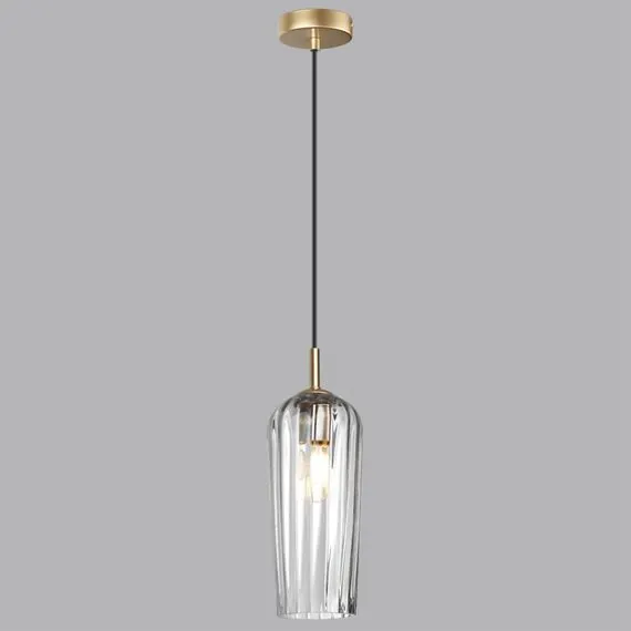 LUMION 6551/1B SUSPENTIONI LN23 305 матовое золото Подвес E14 1*40W 220V ELLIE, изображение 3