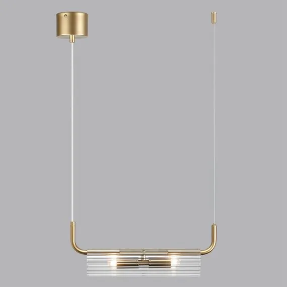 LUMION 6560/2 SUSPENTIONI LN25 239 золотой/прозрачный/металл/стекло Подвес G9 2*20W 220V TORONTO, изображение 3