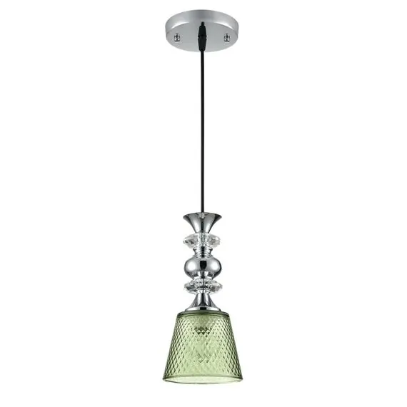 LUMION 8047/1A SUSPENTIONI LN25 308 хром/зеленый металл/стекло Подвесной светильник E27 1*60W 220V MANOLA