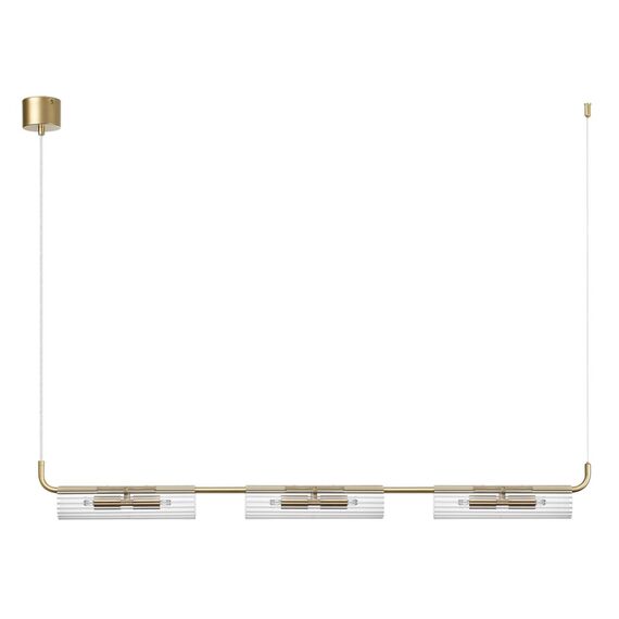 LUMION 6560/6 SUSPENTIONI LN25 239 золотой/прозрачный/металл/стекло Подвес G9 6*20W 220V TORONTO