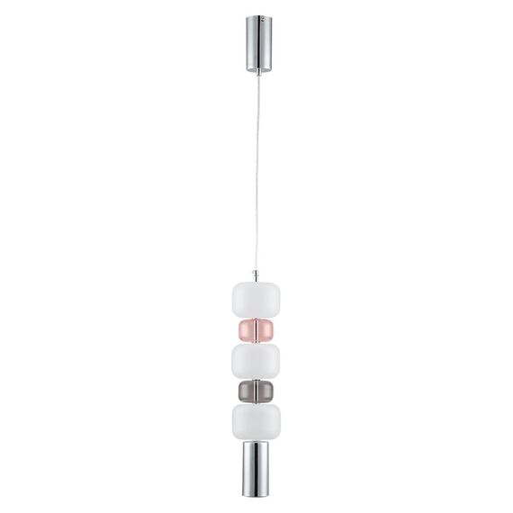 LUMION 6505/1A SUSPENTIONI LN23 303 хром, розовый, белый Подвес GU10 50W 220V VERONA