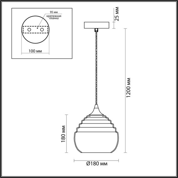 LUMION 5286/1 SUSPENTIONI LN23 000 никель, серый Подвес E27 1*40W 220V LESTER, изображение 2