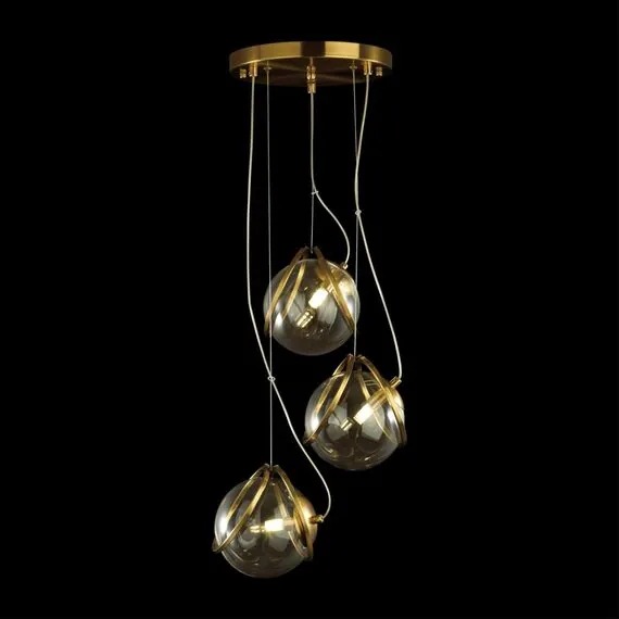 LUMION 5288/3 SUSPENTIONI LN23 328 латунь Светильник подвесной G9 3*40W 220V WANDA, изображение 5