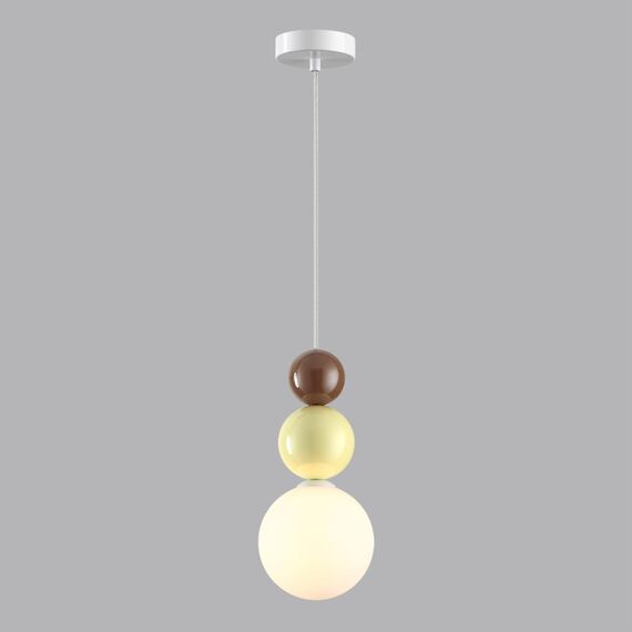 LUMION 6558/1 SUSPENTIONI LN25 334 белый/белый, коричнеый, кремовый/металл/металл, стекло Подвес G9 1*20W 220V BONBONES, изображение 3
