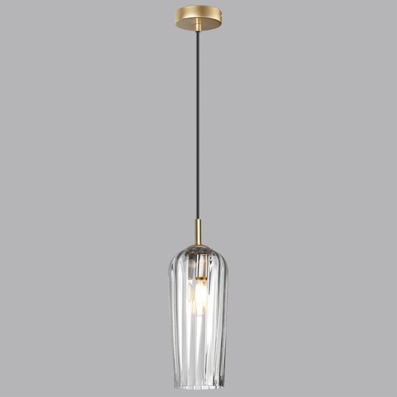 LUMION 6551/1B SUSPENTIONI LN23 305 матовое золото Подвес E14 1*40W 220V ELLIE, изображение 3