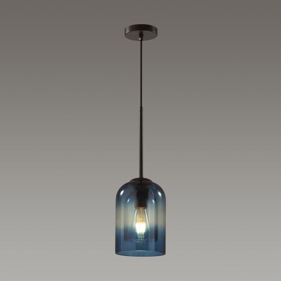 LUMION 5280/1 SUSPENTIONI LN23 000 черный, синий L провода 1500мм Подвес E27 1*60W 220V BORIS, изображение 4