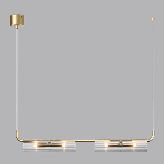 LUMION 6560/4 SUSPENTIONI LN25 239 золотой/прозрачный/металл/стекло Подвес G9 4*20W 220V TORONTO, изображение 3