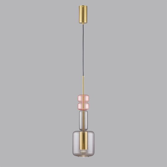 LUMION 6504/1 SUSPENTIONI LN23 303 бронза, розовый, серый Подвес GU10 50W 220V VERONA, изображение 3
