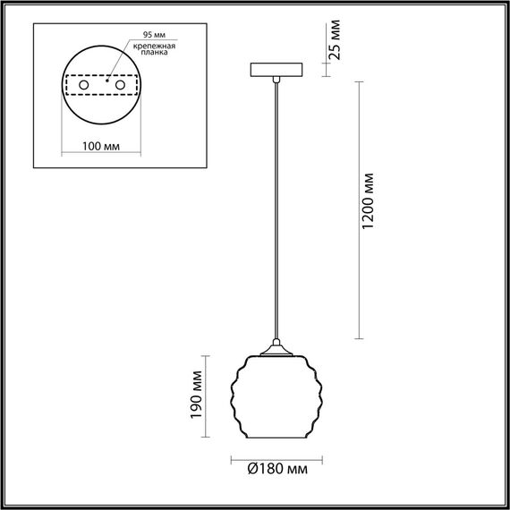 LUMION 5284/1 SUSPENTIONI LN23 000 хром, серый Подвес E27 1*40W 220V MONTY, изображение 2