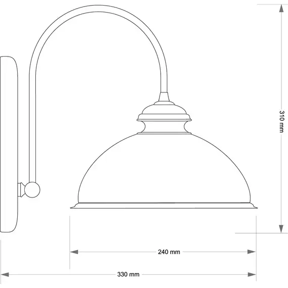 KUTEK LID-K-1(P)GR Бра, изображение 2