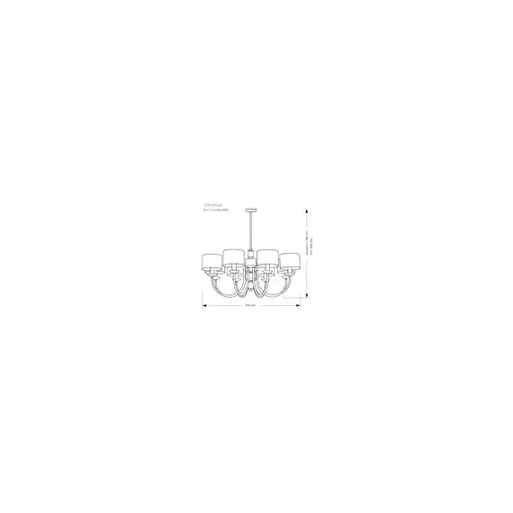 KUTEK MOOD CER-ZW-8(N) Люстра, изображение 2