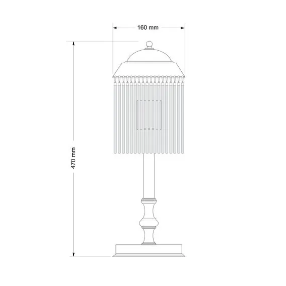 KUTEK FIO-LG-1(P) Настольная лампа, изображение 2