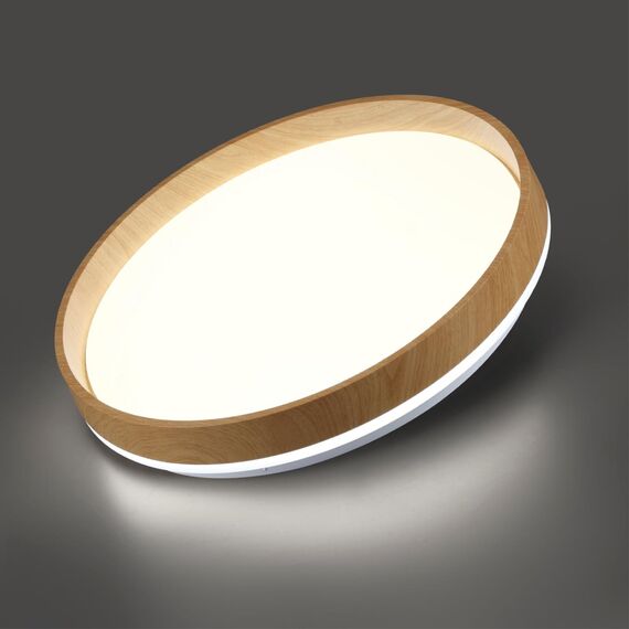 SONEX 7684/DL BASICA SN 166 Светильник пластик/кор. под дер. LED 48Вт 4000K D390 IP43 GARI WOOD, изображение 3