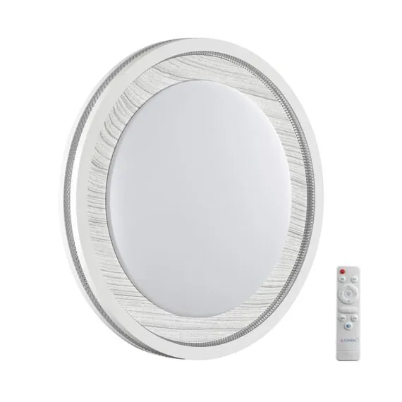 SONEX 7681/EL COLOR SN 164 Светильник пластик/сер под дер LED 70Вт 3000-6000K D480 IP43 пульт ДУ MAVI WOOD