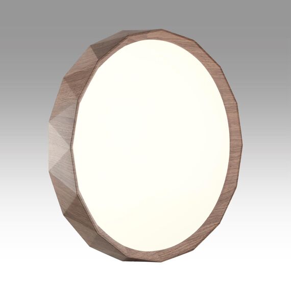 SONEX 7637/AL BASICA SN 169 Светильник пластик/корич. под дер. LED 18Вт 4000K D295 IP43 ZIF WOOD, изображение 4