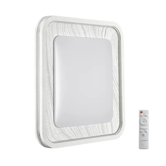 SONEX 7682/EL COLOR SN 164 Светильник пластик/сер под дер LED 70Вт 3000-6000K 507х507 IP43 пульт ДУ MAVI WOOD