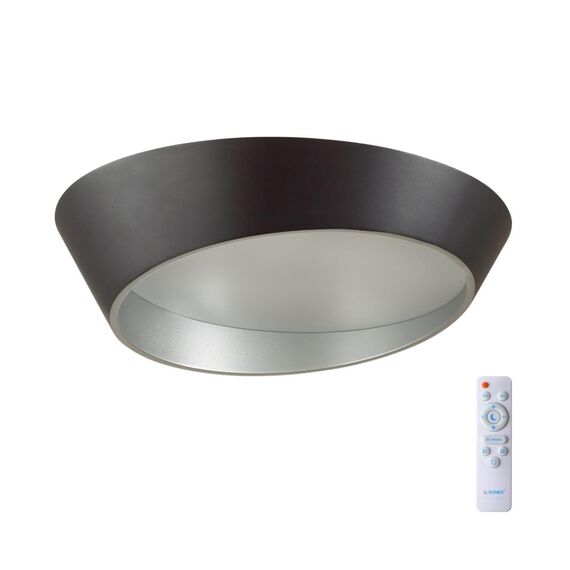 SONEX 7694/60L AVRA LED SN 048 Светильник металл/акрил/белый/черный/серебристый LED 60Вт 3000-6000K D500 IP20 пульт ДУ APEX