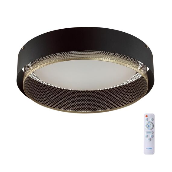 SONEX 7692/80L AVRA LED SN 053 Светильник металл/акрил/белый/черный/шампань LED 80Вт 3000-6000K D610 IP20 пульт ДУ ANTEY