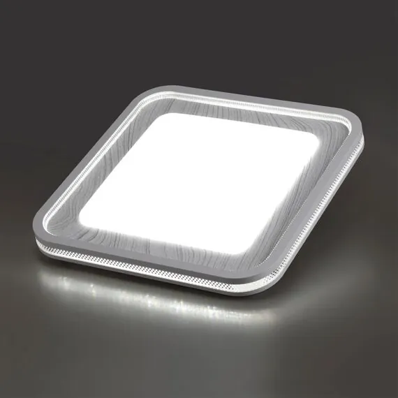 SONEX 7682/EL COLOR SN 164 Светильник пластик/сер под дер LED 70Вт 3000-6000K 507х507 IP43 пульт ДУ MAVI WOOD, изображение 4