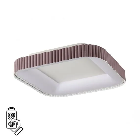 SONEX 7770/56L AVRA LED SN 039 Светильник металл/белый/мокко LED 56Вт+14Вт 3000-6000K 500х500 IP43 пульт ДУ+подсветка SHARMEL