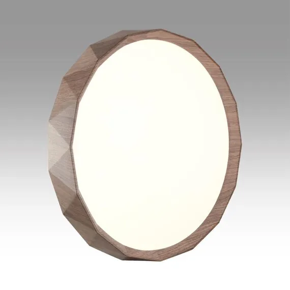 SONEX 7637/DL BASICA SN 169 Светильник пластик/кор. под дер LED 48Вт 3000-6000K D385 IP43 пульт ДУ ZIF WOOD, изображение 5