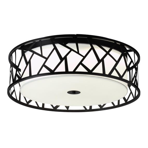 SONEX 7700/60L AVRA LED SN 056 Светильник металл/ткань/стекло/белый/черный LED 60Вт 3000-6000K D600 IP20 пульт ДУ FABIANA, изображение 5