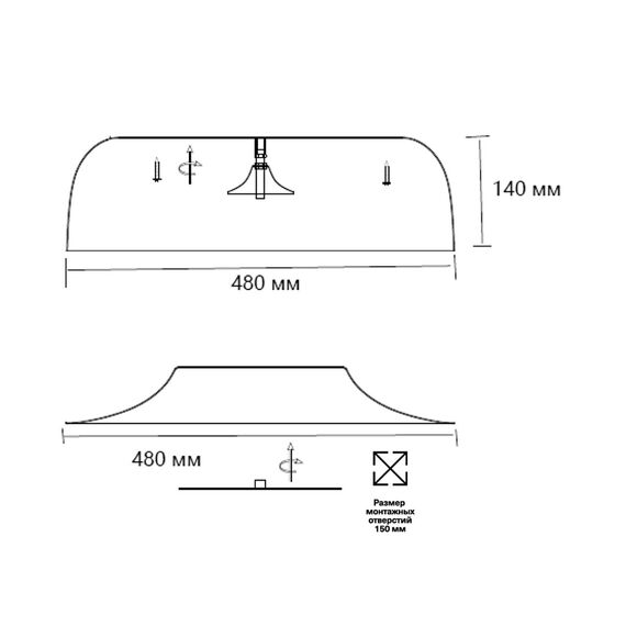 SONEX 7689/65L AVRA LED SN 043 Светильник металл/акрил/белый/синий LED 65Вт 4000K D480 IP20 CONFY, изображение 2