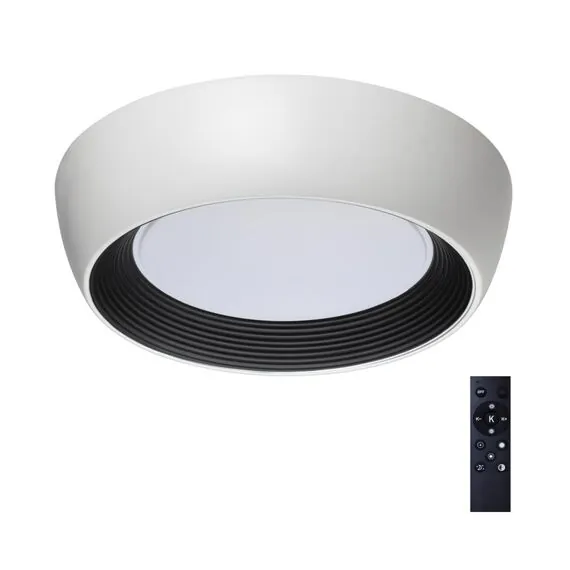 SONEX 7715/54L AVRA LED SN 051 Светильник металл/акрил/белый/черный LED 54Вт 3000-6500К D500 IP20 пульт ДУ CRONUS