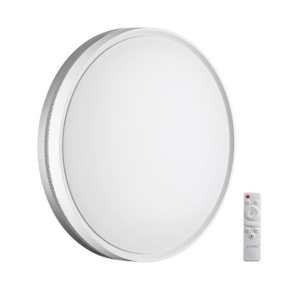 SONEX 7670/EL COLOR SN 152 Светильник пластик/белый/серый LED 70Вт 3000-6000К D500 IP43 пульт ДУ NOHAVA GREY