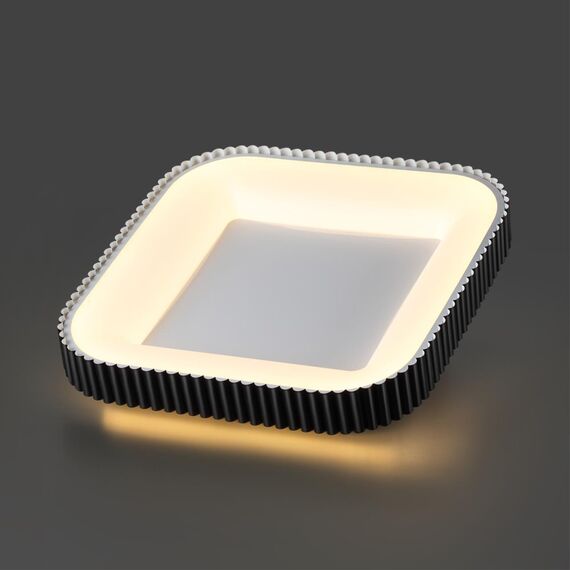 SONEX 7768/56L AVRA LED SN 039 Светильник металл/белый/черный LED 56Вт+14Вт 3000-6000K 500х500 IP43 пульт ДУ+подсветка SHARMEL, изображение 3
